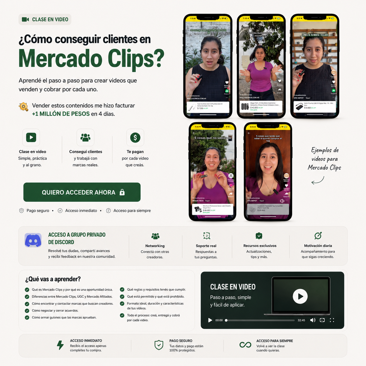 GANA DINERO CREANDO CONTENIDO EN MERCADOCLIPS.